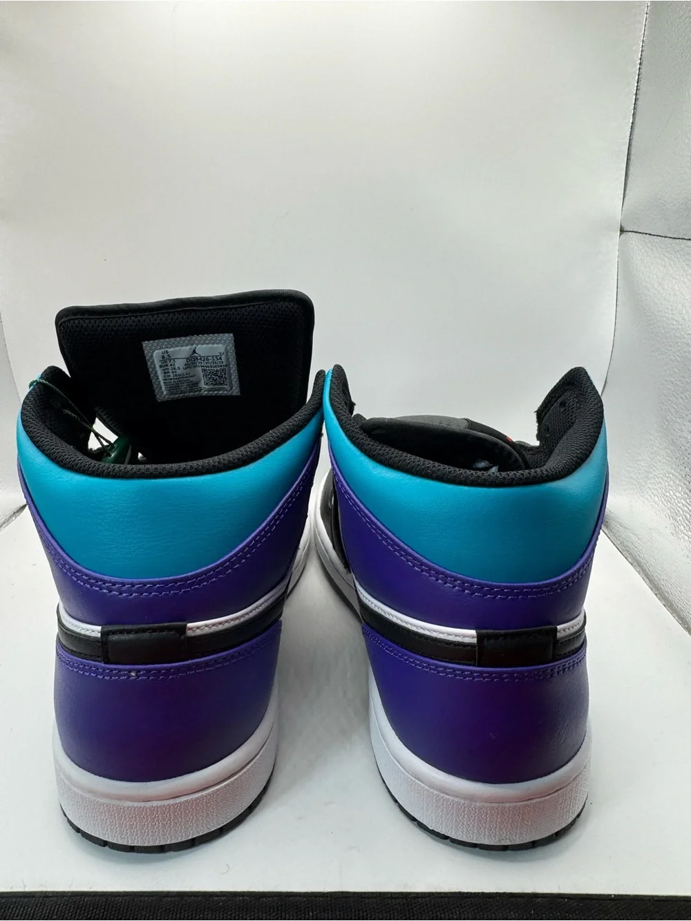 Air Jordan 1 Mid Bright Concord Aqua Purple Black DQ8426-154 Brand New Deadstock
